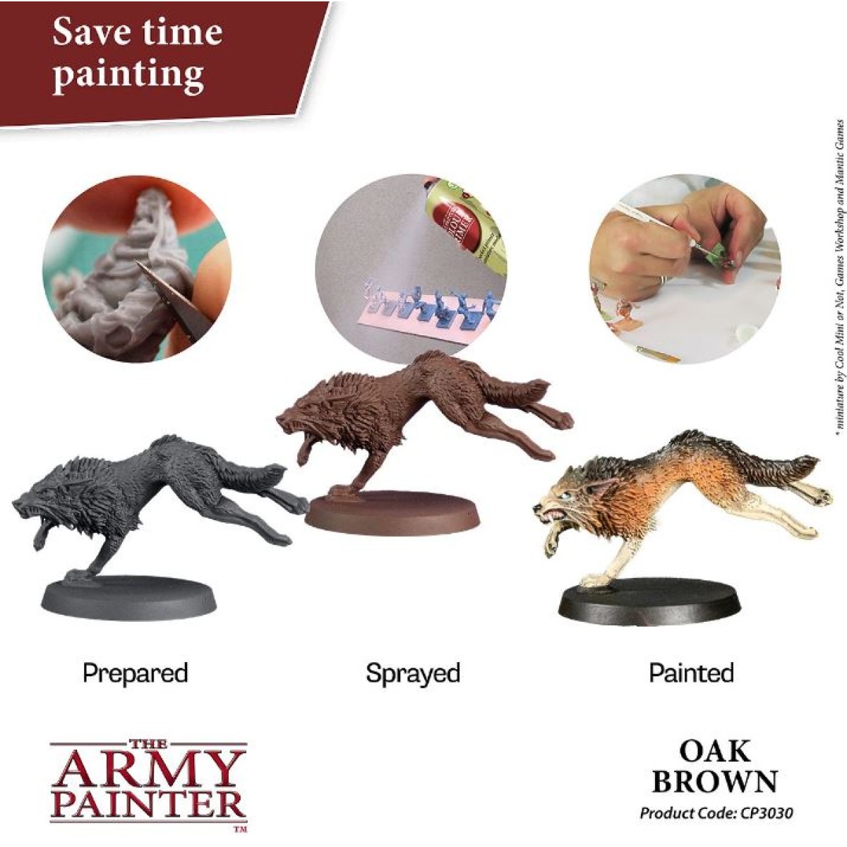 The Army Painter Colour Primer Oak Brown (In Store Only)